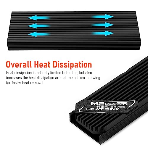 ZORBES® M.2 SSD NVMe Heat Sink 2280 Hard Disk Aluminum with Thermal Pad for PCIe SATA PC Radiator 3 PCS ZORBES® M.2 SSD NVMe Heat Sink 2280 Hard Disk Aluminum with Thermal Pad for PCIe SATA PC Radiator 3 PCS